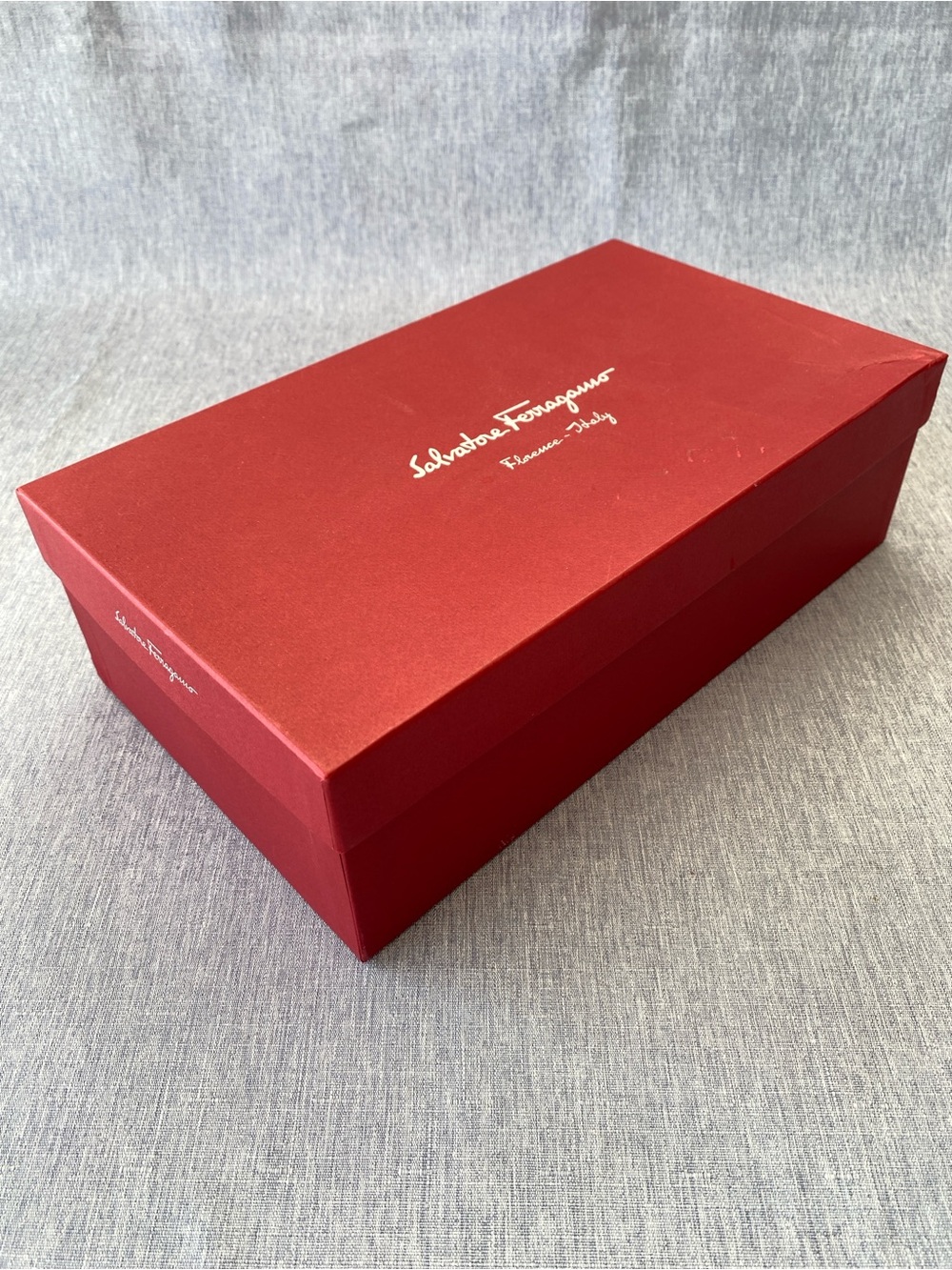 Authentic Salvatore Ferragamo | Shoe Box with Tissue | Gift Decoration Storage